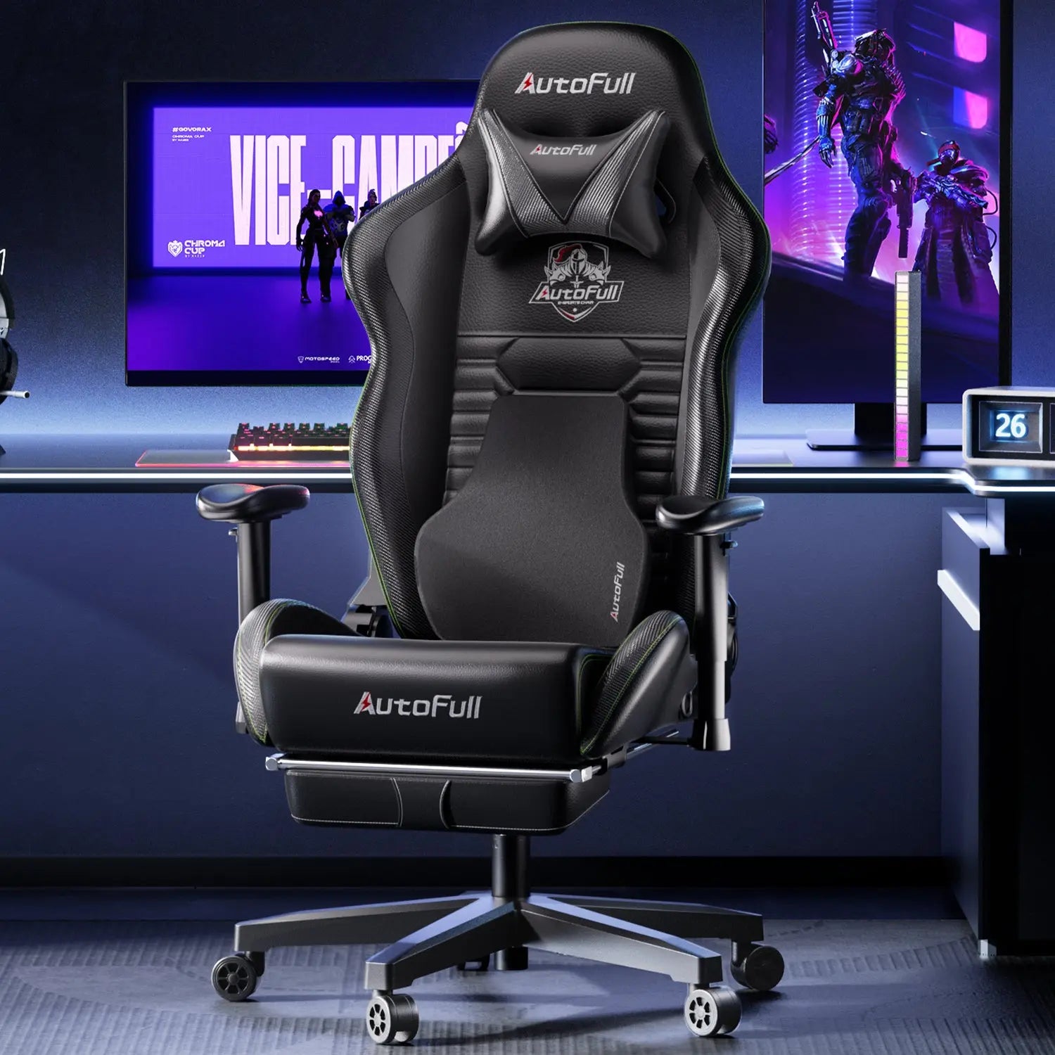 AutoFull C3 Gaming Chair with Ergonomic Lumbar Pillow AutoFull US