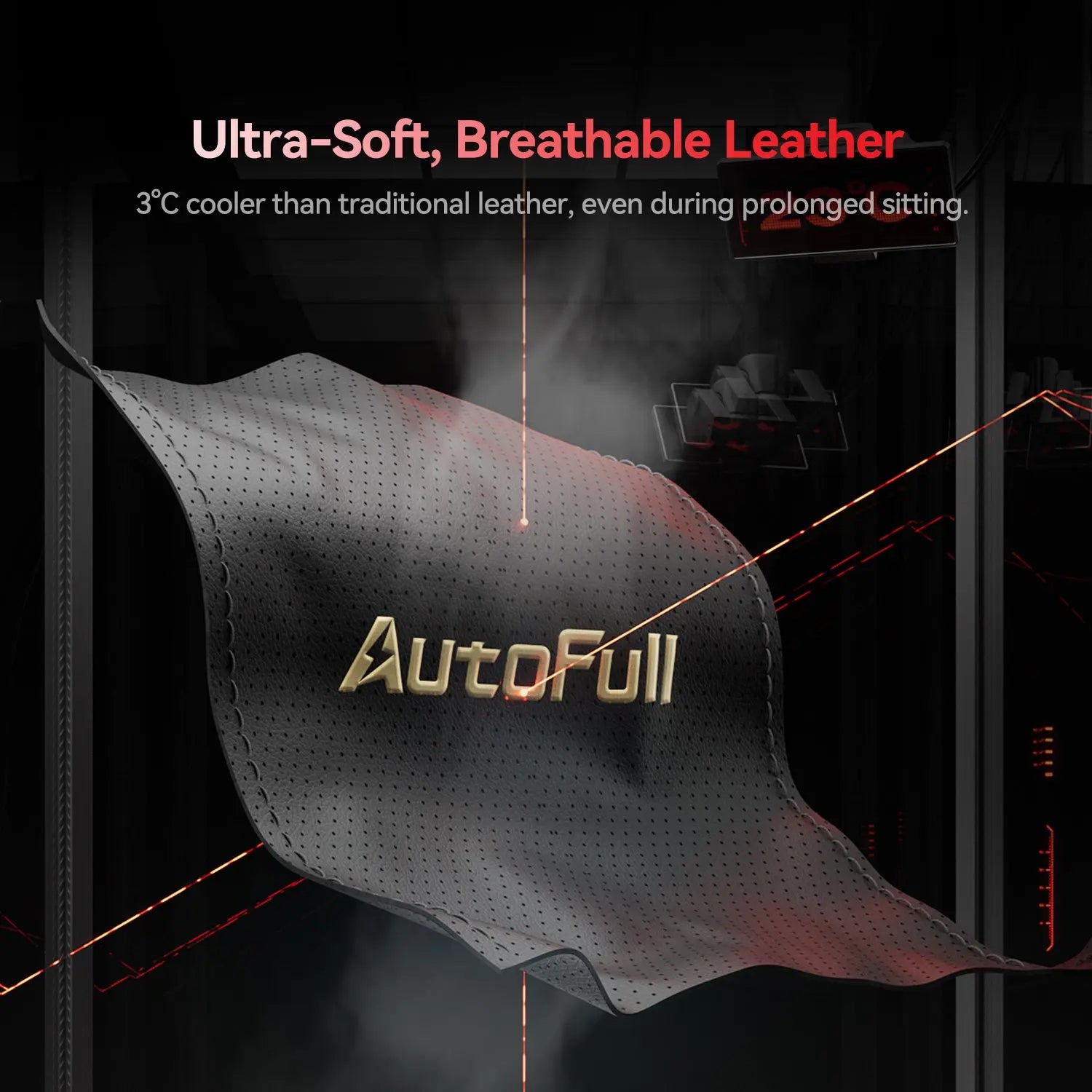 AutoFull M6 Ultra Black Gaming Chair with Massage AutoFull