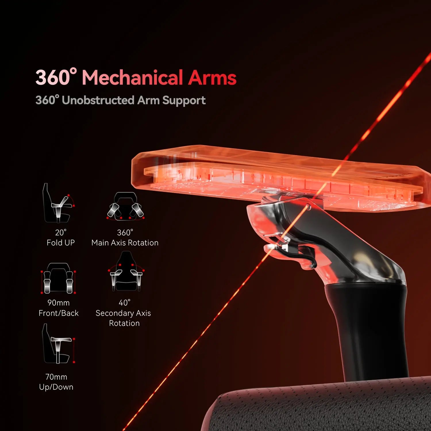 AutoFull M6 Ultra Black Gaming Chair with Massage AutoFull