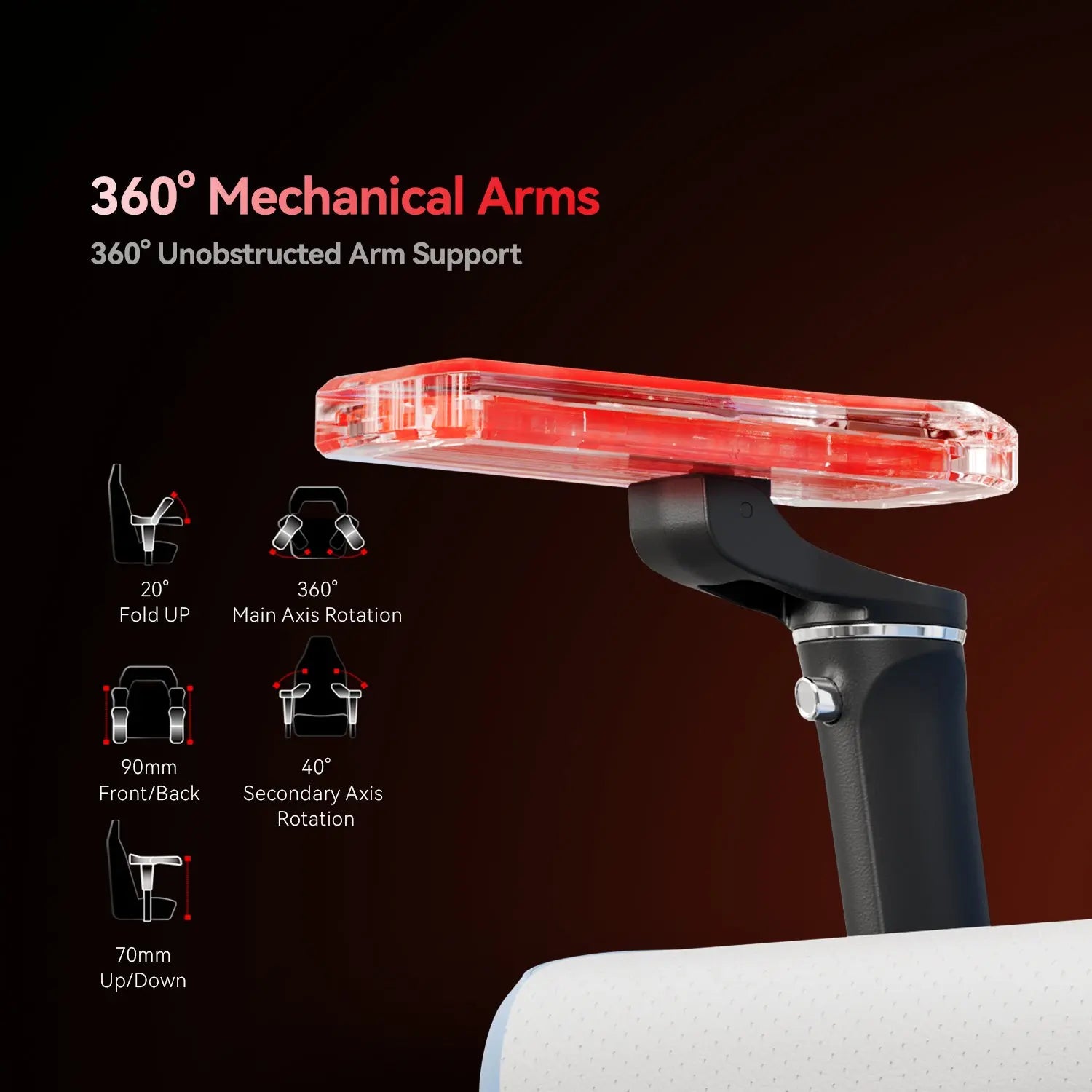 AutoFull M6 Ultra White Gaming Chair with Massage AutoFull