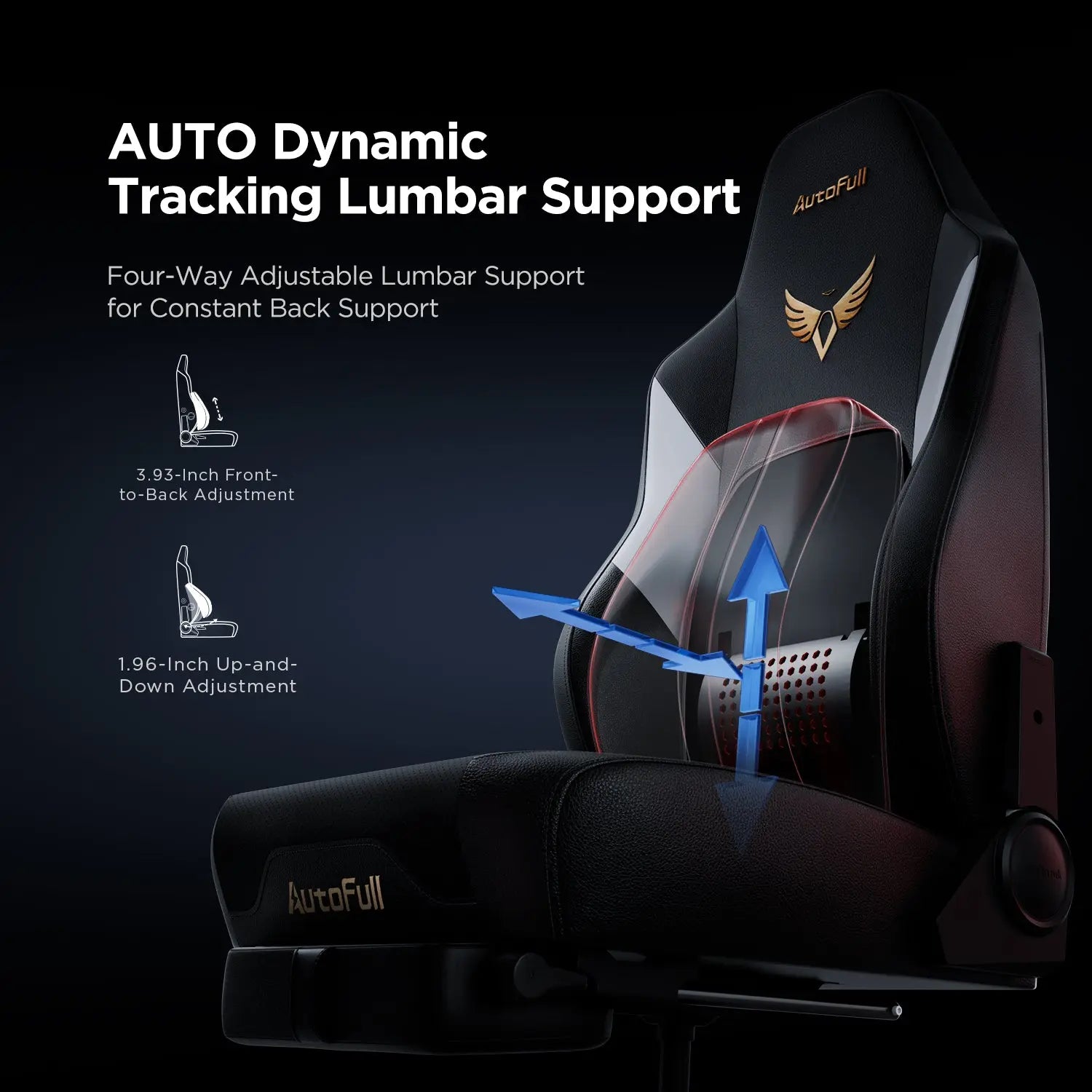 AutoFull M6 Pro Gaming Chair with Ventilation and Heating Cushion AutoFull