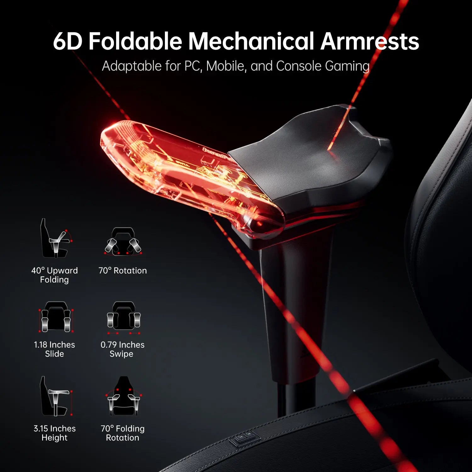 AutoFull M6 Pro Gaming Chair with Ventilation and Heating Cushion AutoFull